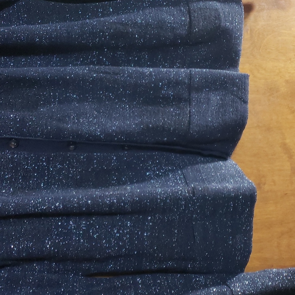 Simply Vera Vera Wang Cardigan Sweater Navy Blue Black Size XL - Picture 4 of 7